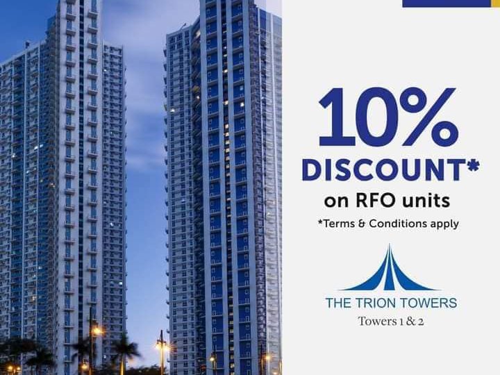 Trion Tower In BGC Taguig 5% Early MoveIn Promo! No Need Bank Approve