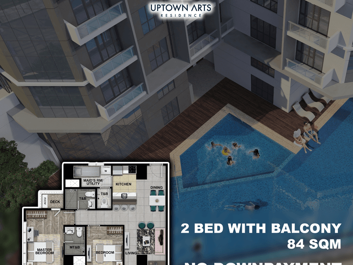 84.00 sqm 2bedroom Condo For Sale Uptown Arts Bgc Taguig Megaworld