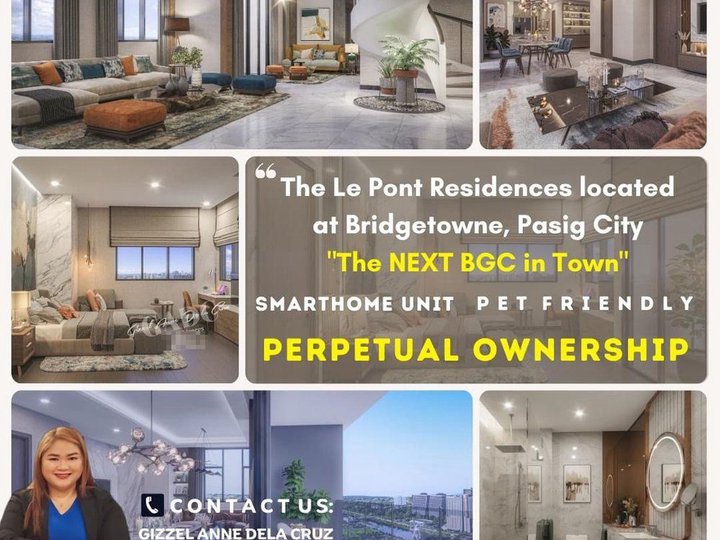 Bridgetowne Pasig 2BR Condo with balcony for sale at Le Pont Residences