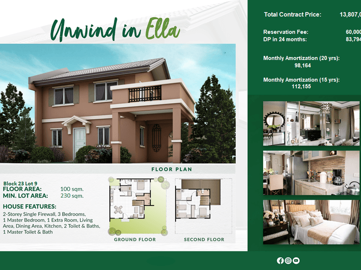 Pre-Selling 5-Bedroom Single Firewall House in Antipolo City