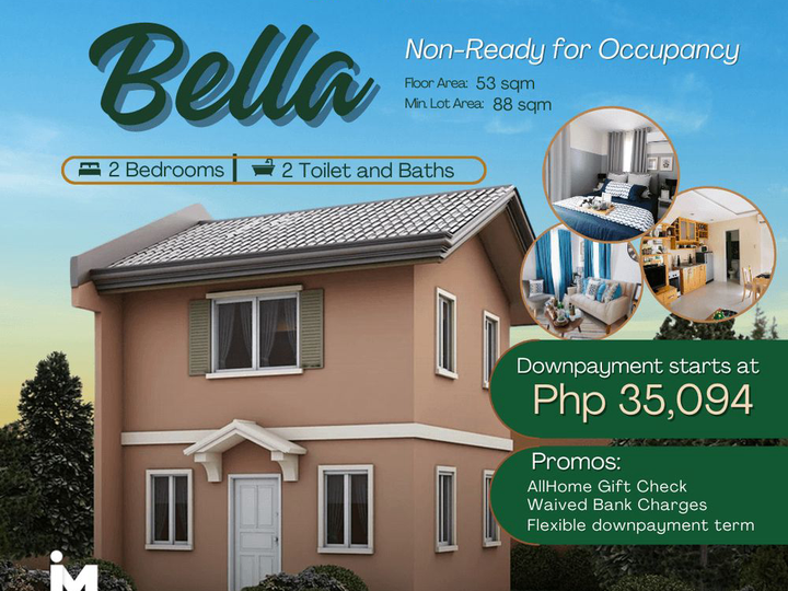 NRFO BELLA 2BEDROOM HOUSE AND LOT FOR SALE IN ILOILO