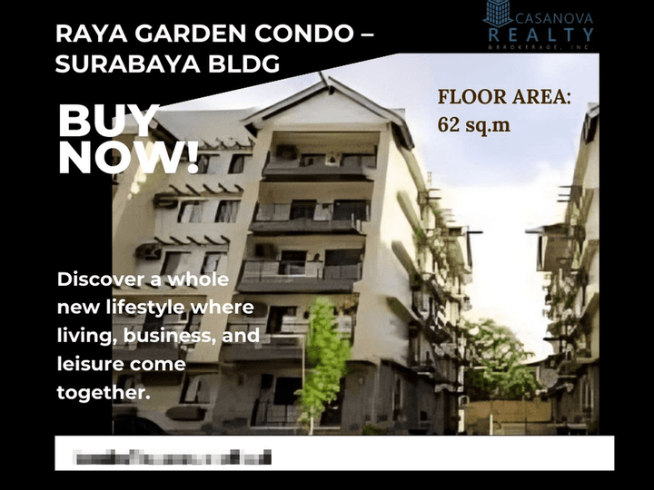 62.00 sqm 1-bedroom Condo For Sale in Paranaque Metro Manila