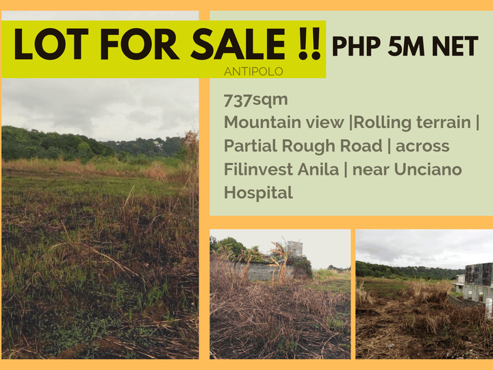 737sqm lot for sale at Brgy. San Roque Antipolo
