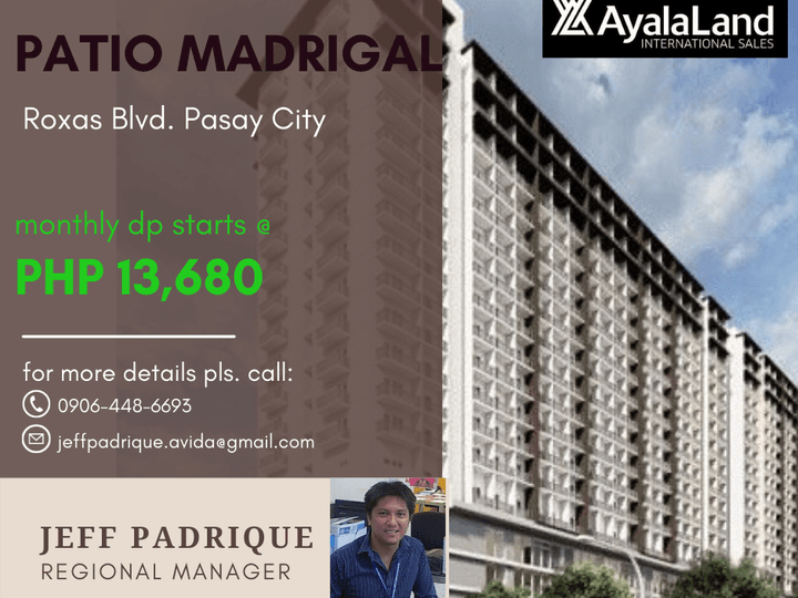 Patio, Madrigal, Pre-Selling Condo in Roxas Blvd. Pasay City