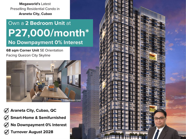 68 sqm 2-bedroom Condo For Sale in Quezon City / QC Laurent Park