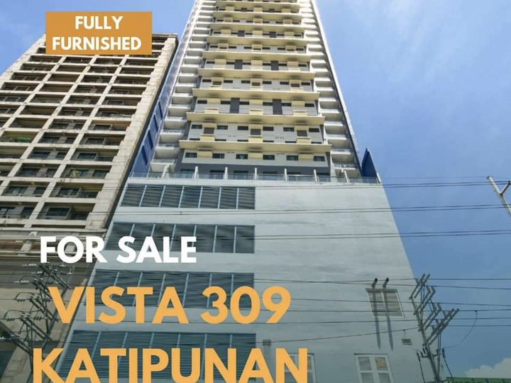 Fully furnished 1BR for sale in VISTA 309 KATIPUNAN front  of ATENEO
