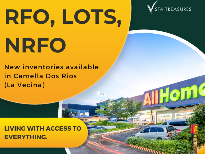 Non-Ready For Occupancy units now available in Camella Dos Rios