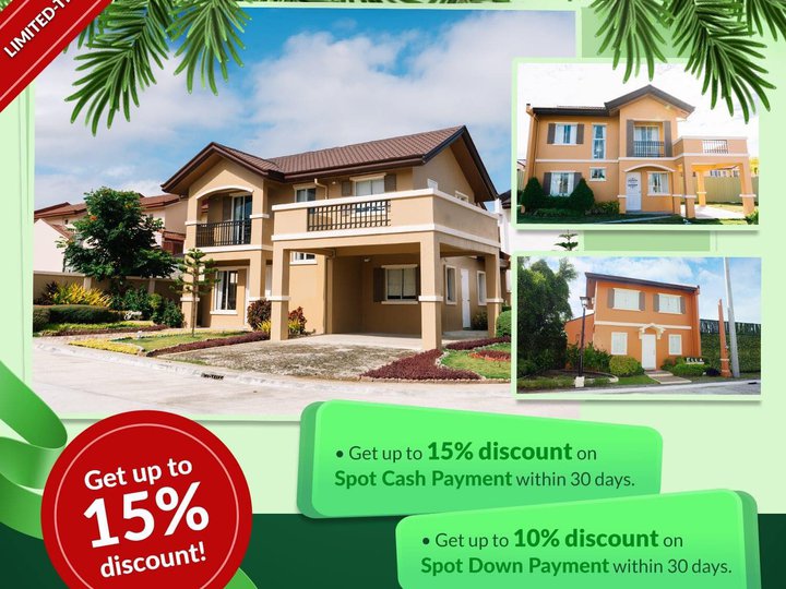 Upto 15% Discount Promo 3BR House & Lot in Camella Provence Malolos