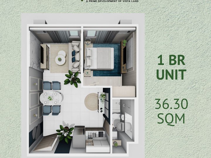 36.30 sqm 1-bedroom Condo For Sale in Cabanatuan Nueva Ecija
