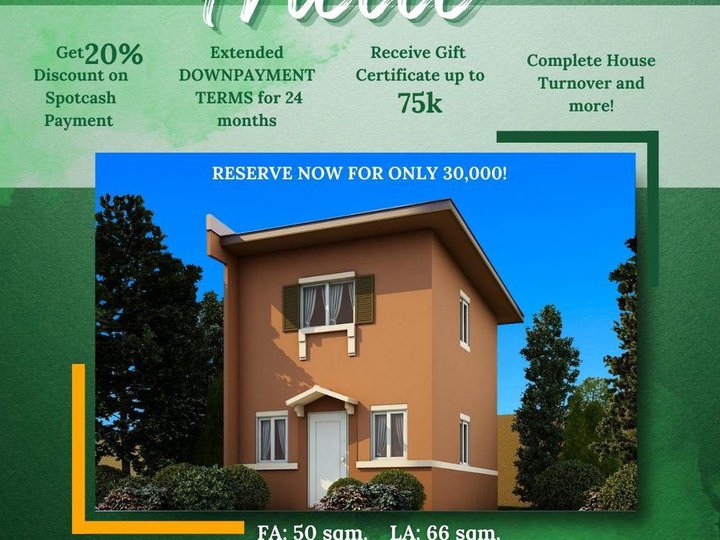 50 sqm. Single Firewall House with 2-BR Available in Sorsogon City
