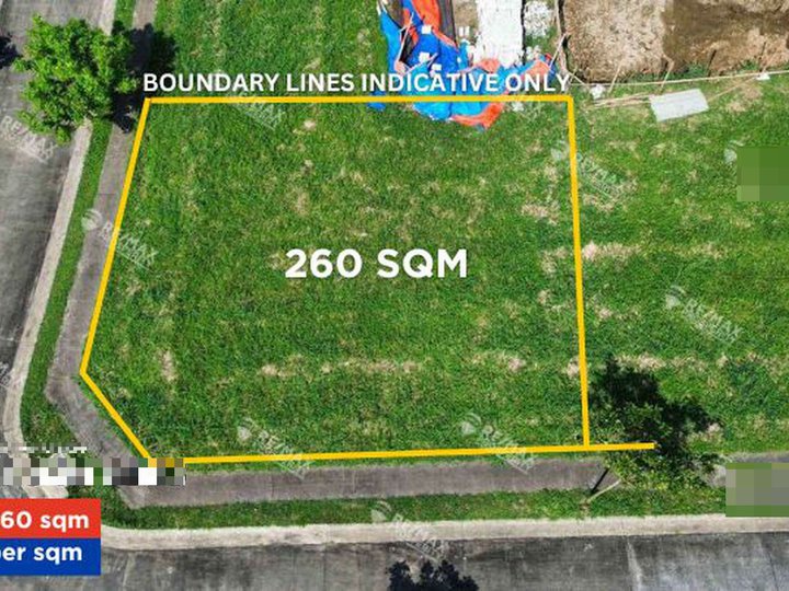 260 sqm Residential Lot For Sale in MorningFields Subdivision Calamba Laguna