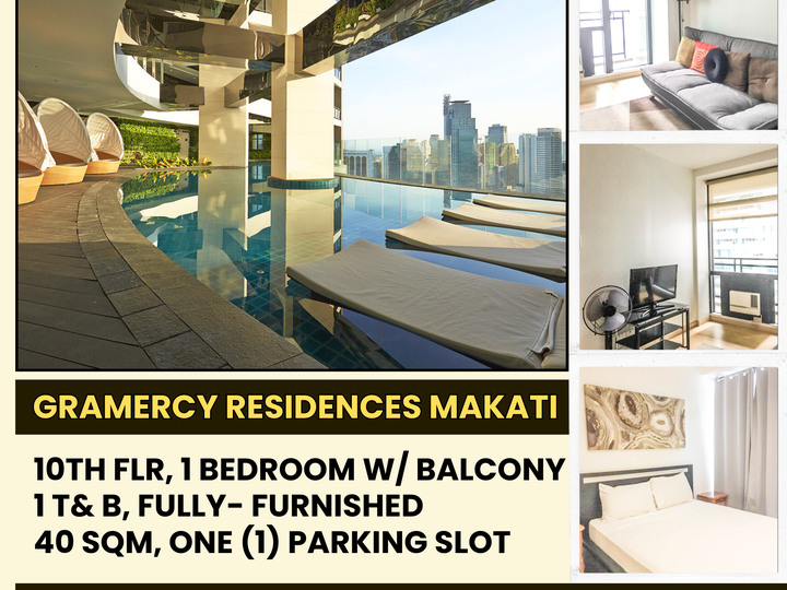 Elegant One Bedroom Condo For Sale in Gramercy Residences Bel-Air Makati