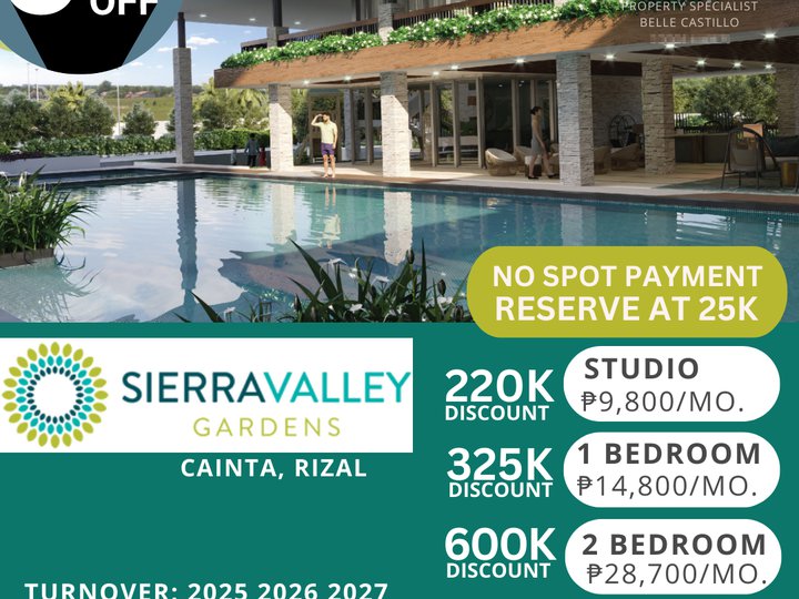 2 Bedroom Sierra Valley Garden Cainta Rizal