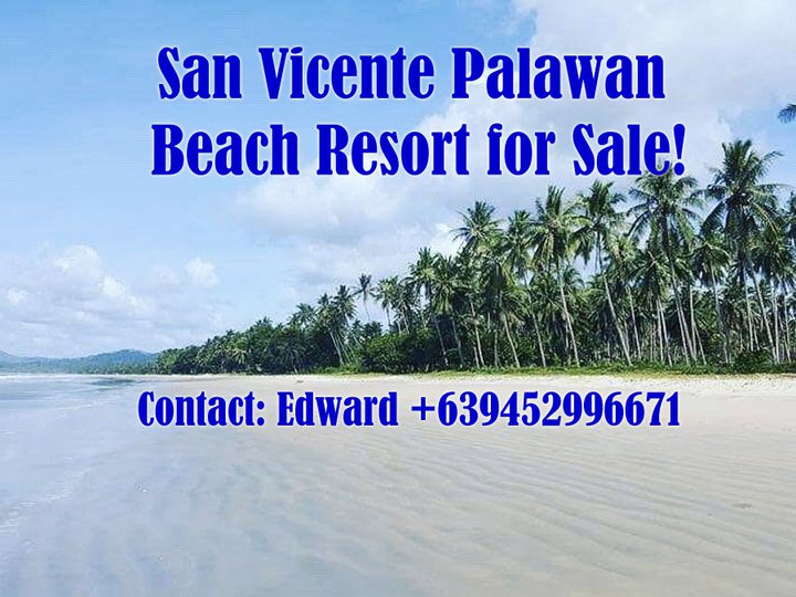 San Vicente Palawan Beach Resort For Sale