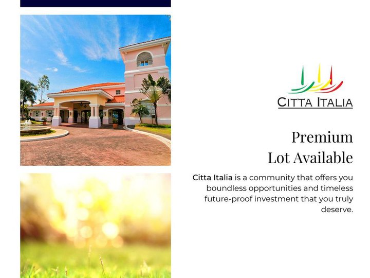 Premium Lots for sale in Citta Italia along Molino Blvd. Bacoor Cavite