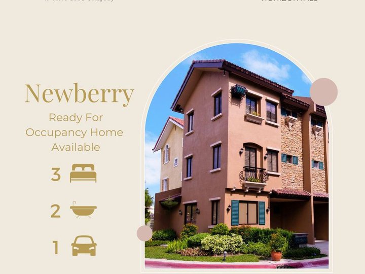 RFO 3-storey Townhouse for sale in Carmel Bacoor, Cavite