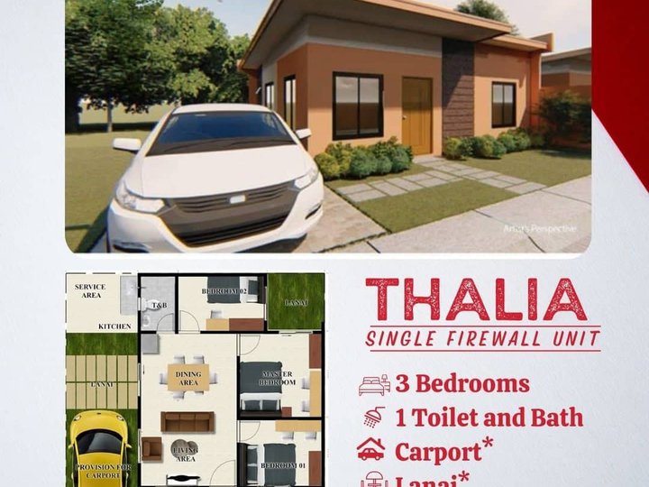 Pre-selling 3-bedroom THALIA SINGLE FIREWALL For Sale in Ormoc Leyte