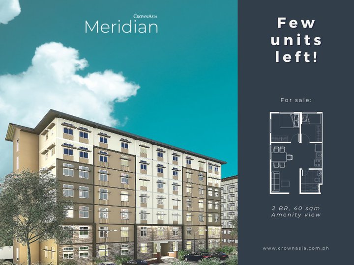 RFO 2-bedroom unit for sale in The Meridian Bacoor, Cavite