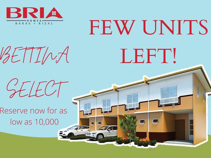 Pre-selling 2-bedroom Townhouse For Sale in Baras Rizal