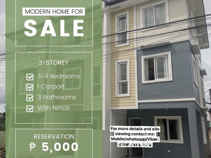 14K MONTHLY DP   4-bedroom Townhouse For Sale in Tanza Cavite