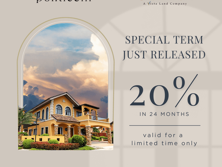 Secure any of Ponticelli's RFO homes with 20% DP spread in 24 mos.
