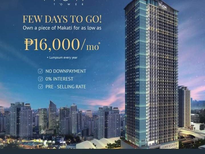 Tallest Residential Tower in Makati | No Downpayment at 0% Interest!