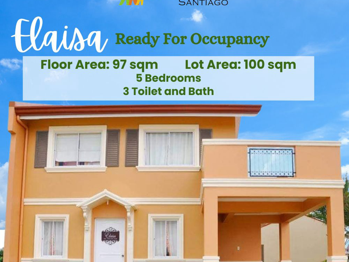 House and lot in Batal, Santiago City- Elaisa RFO 5 Bedroom unit