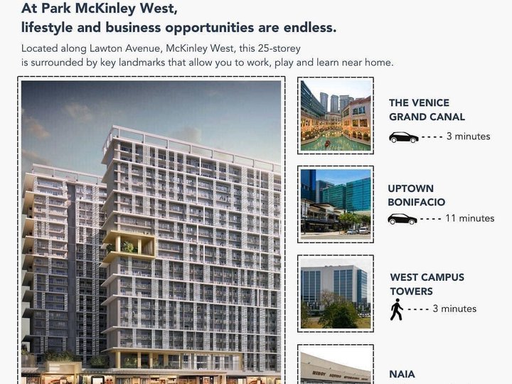 LUXURY 2 BEDROOM UNIT IN MCKINLEY WEST TAGUIG CITY FOR SALE
