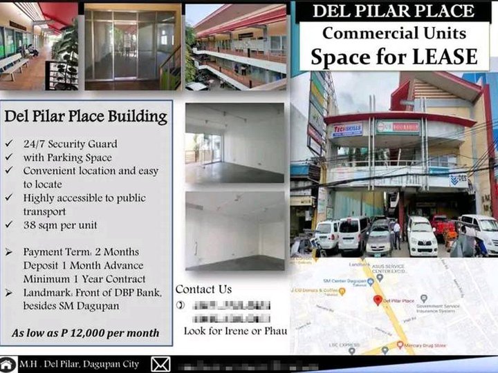 38 sqm commercial space for lease