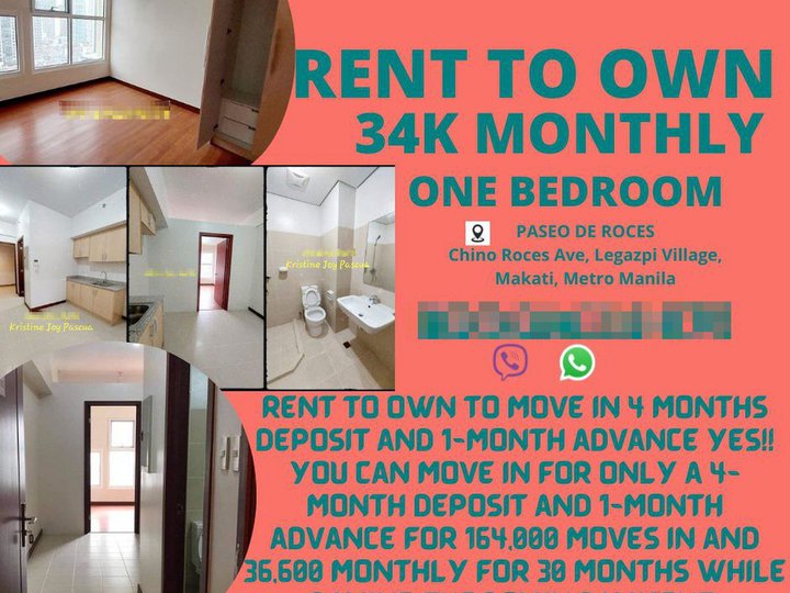 Rent to own 1BR Condo in Makati near Landmark Greenbelt