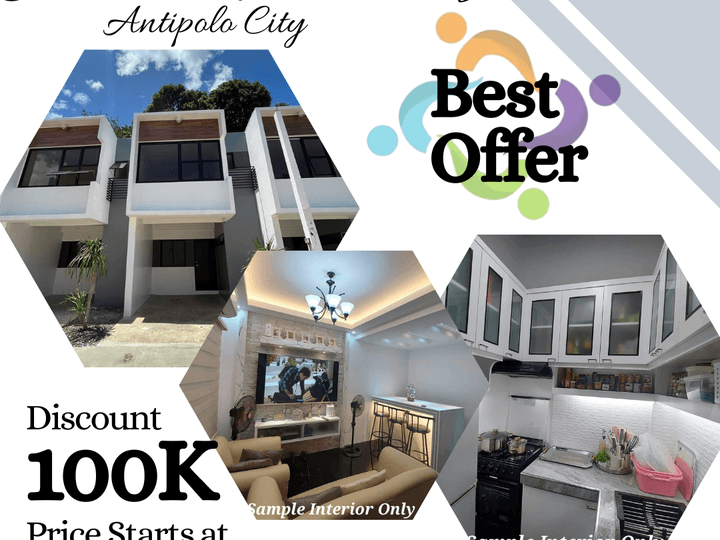 3-bedroom Townhouse with Parking For Sale in Antipolo Rizal