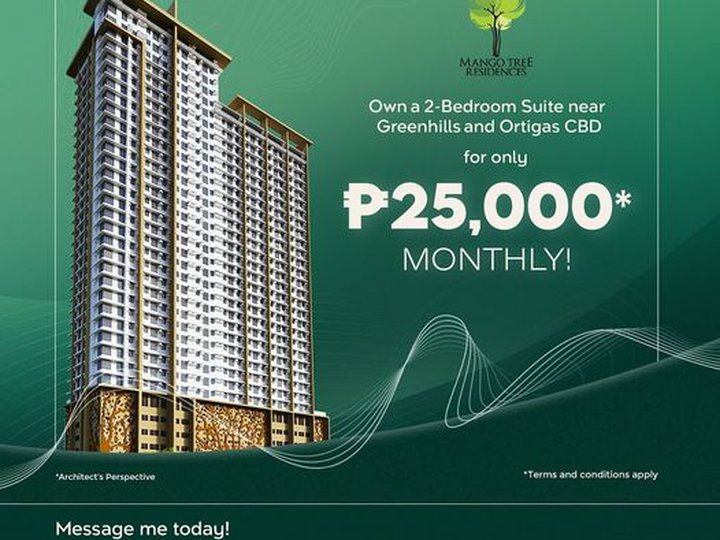 Early turnover units NO Downpayment  in San Juan MANGO TREE RESIDENCES