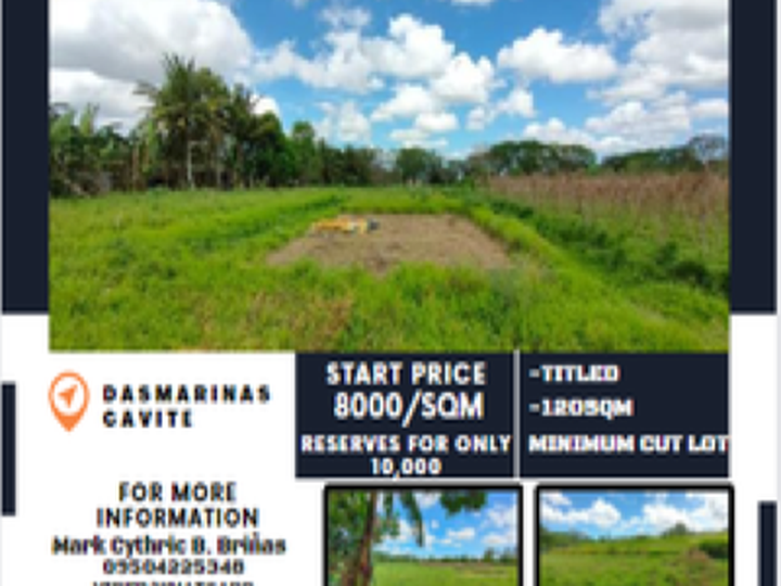 120 sqm Residential Lot For Sale in Dasmariñas Cavite