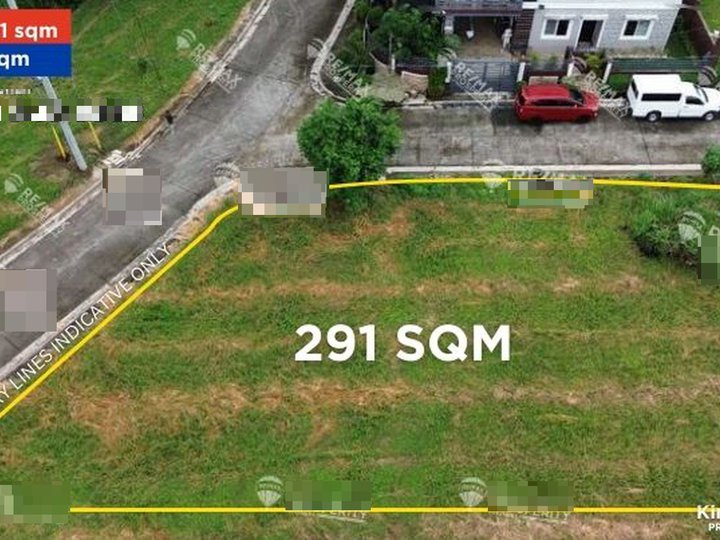 291 sqm Residential Lot For Sale in MorningFields Subdivision Calamba Laguna