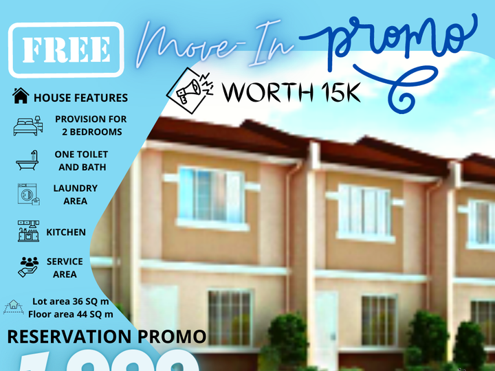 Pre-selling 2-bedroom Townhouse For Sale thru Pag-IBIG in Bulacan