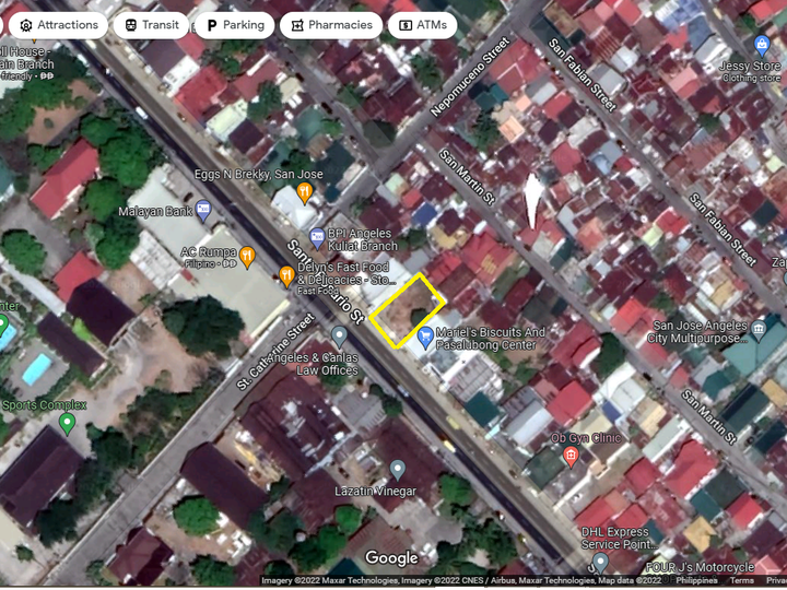 LOT FOR COMMERCIAL USE IN ANGELES CITY PAMPANGA NEAR HOLY ANGEL UNIVERSITY