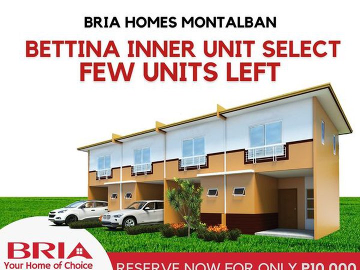 Bria Homes Montalban Preselling Units
