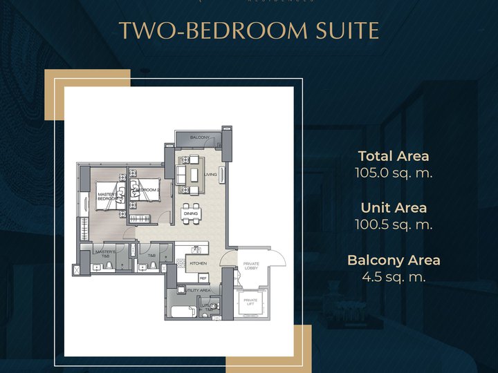 Pre-selling 2 Bedroom Suite at The Velaris Residences