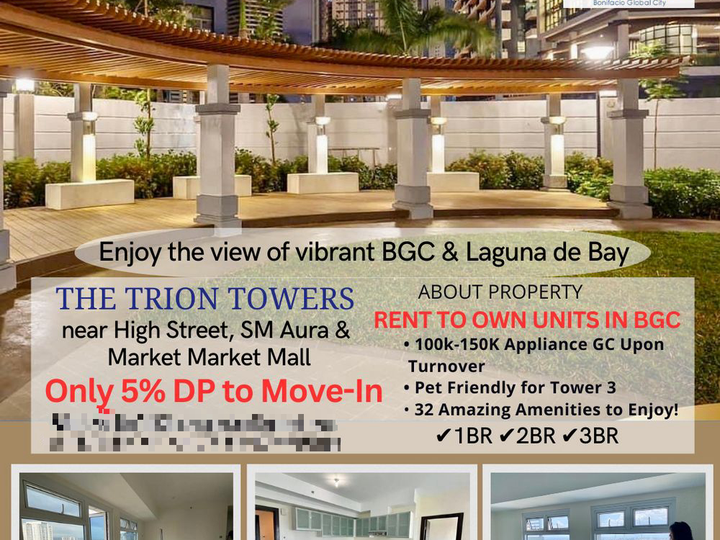 Rent to Own 1 Bedroom Condo for Sale in BGC near High Street & SM Aura