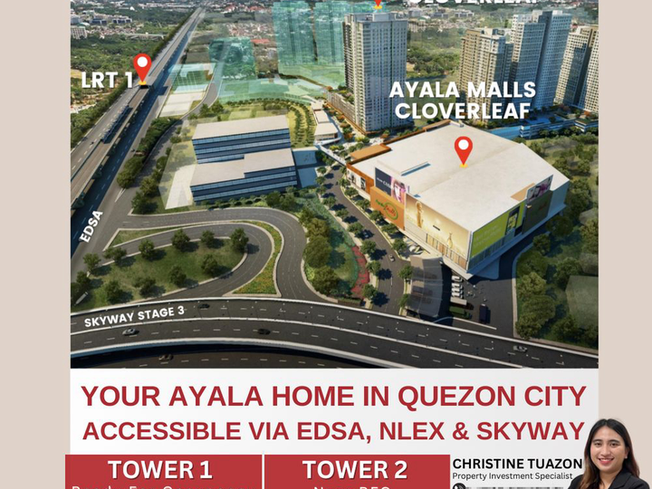 Condo Units in Avida Towers Cloverleaf beside Ayala Malls For Sale