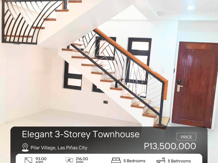RFO 5-bedroom Townhouse For Sale By Owner in Las Pinas Metro Manila