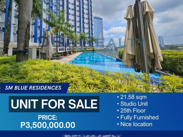 FOR SALE STUDIO UNIT in SM BLUE RESIDENCES Katipunan Ave. Quezon City