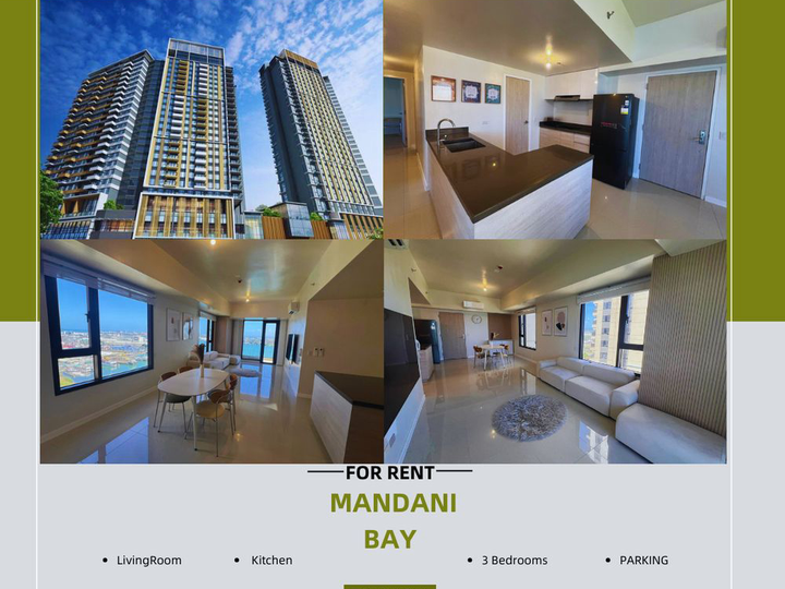 3-bedroom Condo-Apartment For Rent in Mandani Bay, Mandaue Cebu