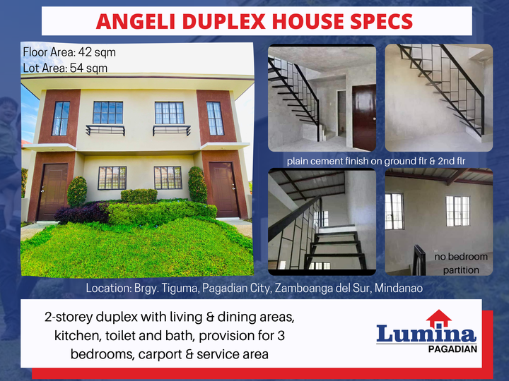 Angeli Duplex 3 Bedroom Provision for Sale in Pagadian