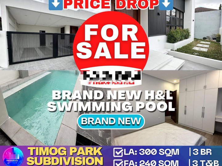 Timog Park Subdivision Brand new H&L 3 bedrooms with swimming pool for ...