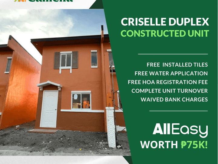 2-BR DUPLEX CRISELLE MODEL READY FOR OCCUPANCY IN CAMELLA BACOLOD CITY
