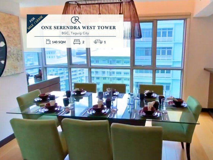 For Sale 2 Bedroom (2BR) | Fully Furnished Condo Unit at One Serendra West Tower BGC, Taguig