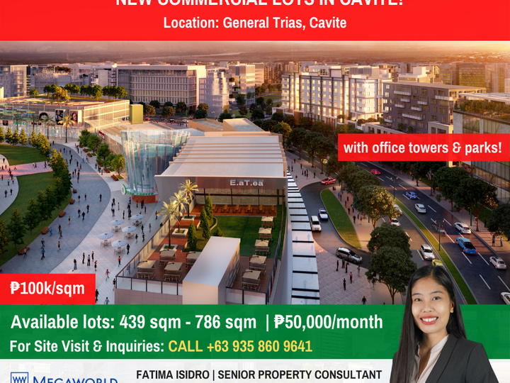 LOW DOWNPAYMENT: NEW Commercial Lot For Sale in General Trias Cavite