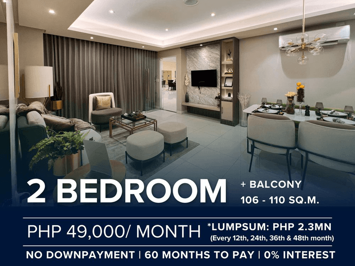 110 sq.m 2-Bedroom Condo For Sale in BGC