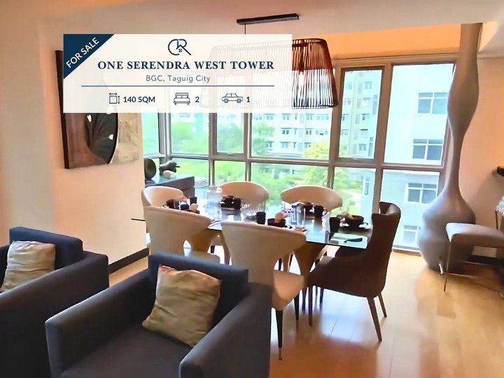 For Sale 2 Bedroom (2BR) | Fully Furnished Condo Unit at One Serendra West Tower, BGC Taguig